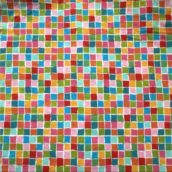 Della Flannel Rainbow Squares Valori Wells Free Spirit Westminster 2 yards - Picture 1 of 10